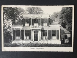 Emmen,gemeentehuis---uitg.fa.Schoemaker,Emmen--gelopen 1954 - Emmen