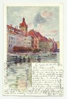 LUZERN 1901  ILLUSTRATA  FIRMATA VIAGGIATA   FP - Lucerna