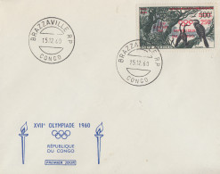 Enveloppe  FDC  1er  Jour   CONGO    JEUX   OLYMPIQUES  De  ROME    1960 - Zomer 1960: Rome