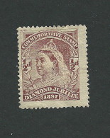 B36-11 GB UK 1897 Queen Victoria QV Diamond Jubilee Half Pence MNG - Local, Strike, Seals & Cinderellas