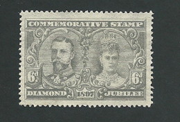 B36-14 GB UK 1897 Queen Victoria QV Diamond Jubilee 6 Pence MNH - Vignettes Locales Et Privées