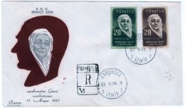 TURQUIE,TURKEI TURKEY MOTHERS DAY 1956  FDC - Lettres & Documents