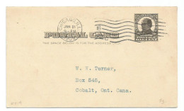 United States: UX19 McKinley Preprinted Used.........................................(dr3) - 1901-20