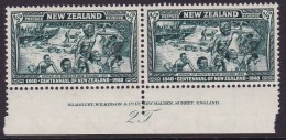 New Zealand 1940 Plate Block Sc 229  Mint Never Hinged - Unused Stamps