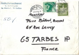 Enveloppe  -   Expédiée   De   SUISSE  à  Destination  De   TARBES  ( 65 ) - Cartas & Documentos