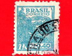 BRASILE - Usato - 1946 - Agricoltura - Grano - Trigo - 0.40 - Oblitérés