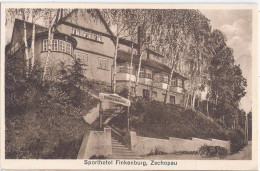 ZSCHOPAU Erzgebirge Sporthotel Finkenburg Parkendes Motorrad 11.6.1935 Chemnitz - Zschopau