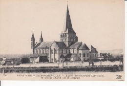 Cp , 76 , SAINT-MARTIN-de-BOSCHERVILLE , Église Saint-Georges (XIe S.) - Saint-Martin-de-Boscherville