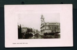 SCOTLAND  -  Paisley And Clark  Town Hall  Used Vintage Postcard As Scans - Renfrewshire