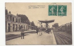 22 - LOUDÉAC - LA GARE,- QUAIS, VOIES FERRÉES - TRAINS - 1910 - Loudéac