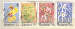 XP318 - MONTSERRAT , La Serie Completa Usata N. 565/568 . Orchidee - Montserrat