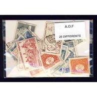 Delcampe - AFRIQUE OCCIDENTALE FRANCAISE - 25 Timbres Differents Oblitéres - Altri & Non Classificati