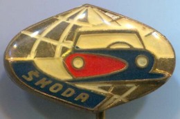 SKODA - Car, Auto, Automotive, Enamel, Vintage Pin, Badge - BMW