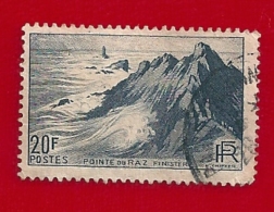 N° 764 Pointe Du Raz - Finistère  France 1946 Oblitéré Vérité Couleur écriture Maigre - Used Stamps