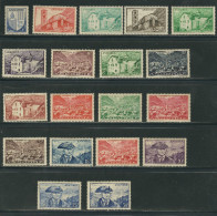 ANDORRE N° 129 à 137 ** - Unused Stamps