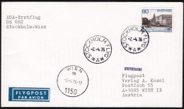Sweden 1976,Airmail Cover Stockholm To Wien W./postmark "Stockholm", Ref.bbzg - Storia Postale