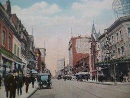 CPA Canada Québec Montréal Rue Sainte Catherine Café Ovido Cigar Autos - Montreal