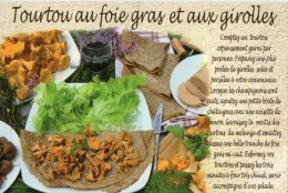 Recette De Nos Campagnes - Tourtou Au Foie Gras Et Aux Girolles - R 08 - Edit. FRANCE REGARD - TBE - Recettes (cuisine)