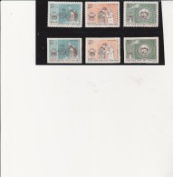 VIETNAM DU NORD  - TIMBRES N° 278 A 280  + IDEM NON DENTELE-  ANNEE 1962 - COTE : 20,75 € - Vietnam