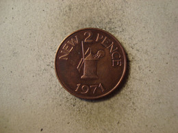 MONNAIE GUERNESEY 2 NEW PENCE 1971 - Guernsey