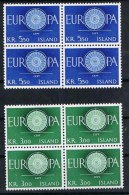 Ijsland Y/T 301 / 302 (**) In Blok Van 4. - Unused Stamps