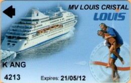 United Kingdom - MV Louis Cristal, Boarding & Charge Card, Stena Lines, Used - Autres & Non Classés