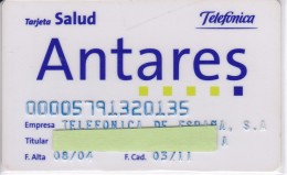 TARJETA DE TELEFONICA DE ANTARES  DE TELEFONICA DE ESPAÑA (RARA) - Dienstkarten