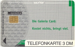 Germany - Kaufhof - Galeria Card - O 0922-09.98 - 50.000ex, Used - O-Serie : Serie Clienti Esclusi Dal Servizio Delle Collezioni