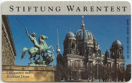 Germany - Stiftung Warentest 3 - Lustgarten Mit Berliner Dom - O 0246-08.93 - 30.000ex, Used - O-Reeksen : Klantenreeksen