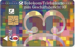 Germany - Geschäftsbericht 93 - A 19-06.94, 46.000ex, Used - A + AD-Series : Werbekarten Der Dt. Telekom AG