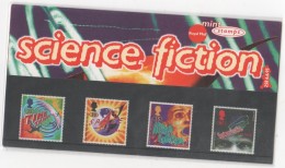 POCHETTE DE 4 TIMBRES  ANGLAIS - Thème Science Fiction  - ( Royal Mail Mint Stamps ) - Fogli Completi