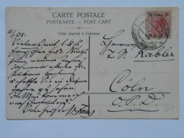 Turkey 37 Constantinople Osterr. Post 20 Para 1908 - Lettres & Documents