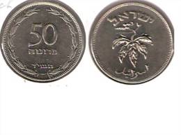 Israel 50 Pruta 1954  Km13.2a    Xf+ Ni -steel - Israel