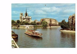 75 - PARIS -Ile De La Cité - Notre-Dame - N°950 - Péniche Bateau Mouche - Houseboats