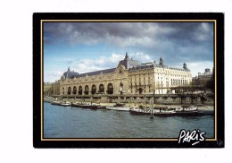 75 - PARIS - Bateau Autobus - Péniche - Péniches - Le Musée D´Orsay - - Houseboats