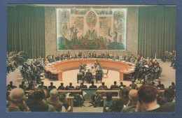 NY NEW YORK - CP ANIMEE UNITED NATIONS / NATIONS UNIES - SECURITY COUNCIL CHAMBER - A GENERAL VIEW... - P29616 - Autres Monuments, édifices