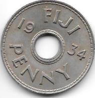 *fiji 1 Penny 1934  Km 2  Unc !!! - Fiji