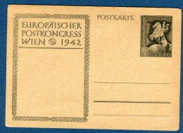 Allemagne - Entier Postal  Congrés Postal De Wien En 1942  Voir 2 Scans  Réf.1046 - Postcards