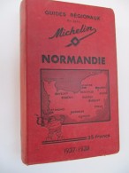 MICHELIN - Guide Régional Normandie 1937-1938 - Excellent état - Michelin (guide)