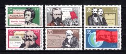 1983 GERMANY DDR KARL MARX MICHEL: 2783-2788 MNH ** - Karl Marx