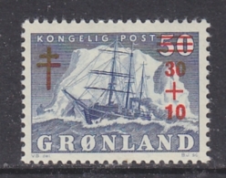 Greenland 1958 Tuberculose 1v * Mh (= Mint, Hinged) (GL104) - Ungebraucht