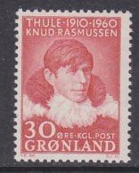 Greenland 1960 Knud Rasmussen 1v ** Mnh (GL106) - Unused Stamps