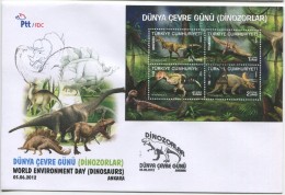 TURQUIE,TURKEI TURKEY WORLD ENVIRONMENT DAY 2012 FIRST DAY COVER - Lettres & Documents