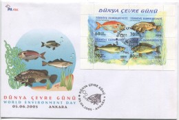 TURQUIE,TURKEI TURKEY WORLD ENVIRONMENT DAY 2005 FIRST DAY COVER - Brieven En Documenten