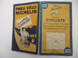 MICHELIN - Carte Cycliste, Région Parisienne - Quelques Fentes Au Niveau Des Plis, Aucune écriture - Michelin (guide)