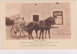 AFRIQUE Australe ,les Soeurs Missionnaires Conduites Par Leur Cocher Indigène,visite Des Huttes,rare - Angola