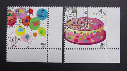 UNO-Wien 342/3 Oo/ESST, 50 Jahre Postverwaltung Der Vereinten Nationen (UNPA) - Used Stamps