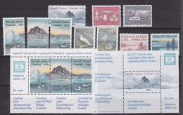 Greenland 1987 10v + 2 M/s ** Mnh (GL123) - Unused Stamps