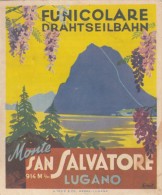 10485-ORARIO FERROVIA DEL MONTE S.SALVATORE-1955-BROCHURE - Europe