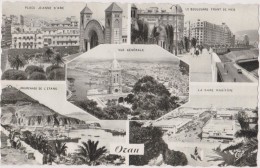 Afrique Du Nord,algerie En 1956,avant  L´indépendance,ORAN,MULTI VUES,GARE MARITIME,PLACE JEANNE D´ARC,PORT,MER,PARADIS - Oran